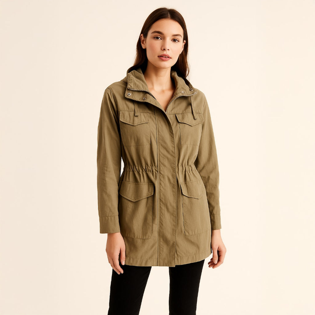 A496 • Water-Resistant Hooded Utility Jacket