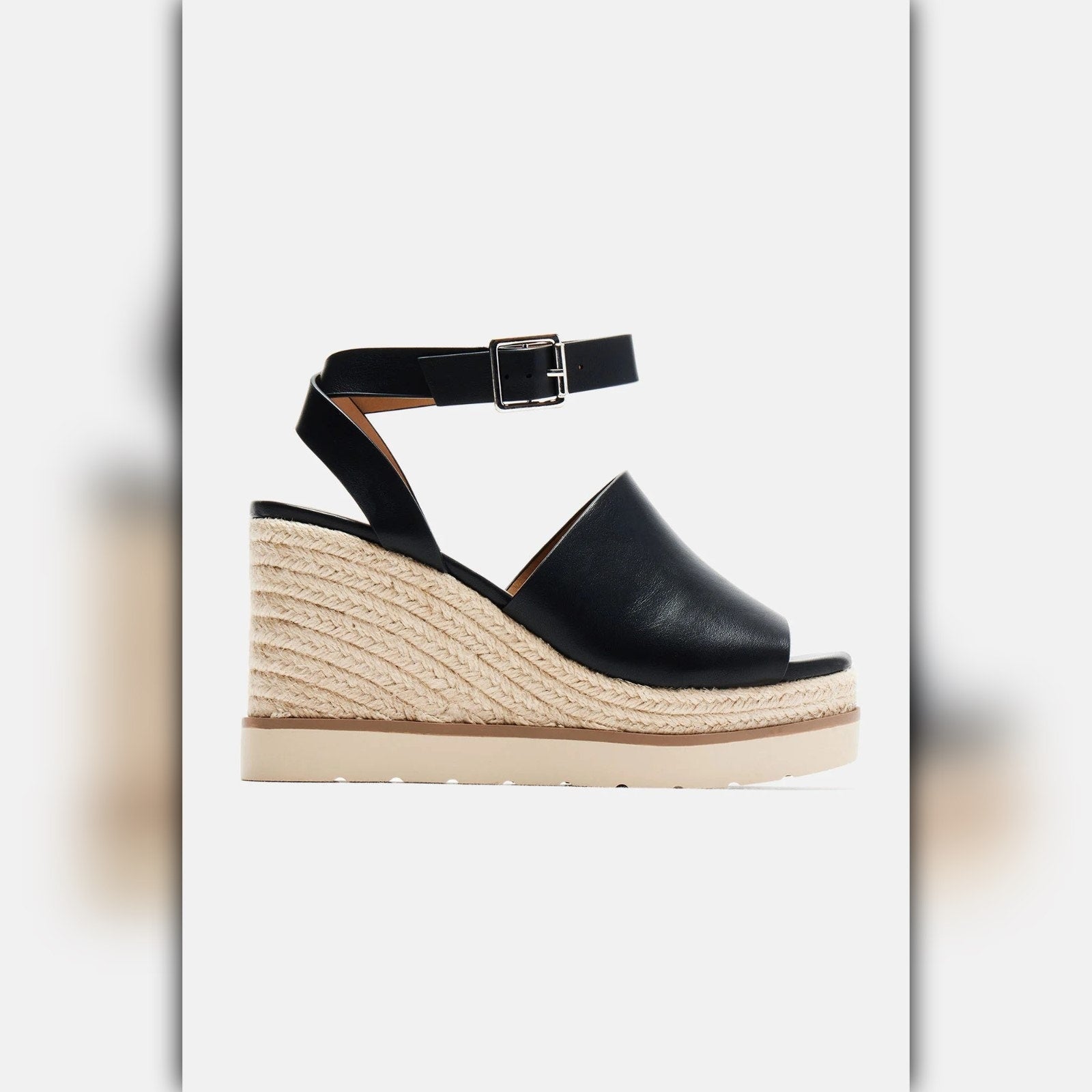 A042A • Cloud Feel Hampton Espadrille Wedge Sandal with Ankle Strap