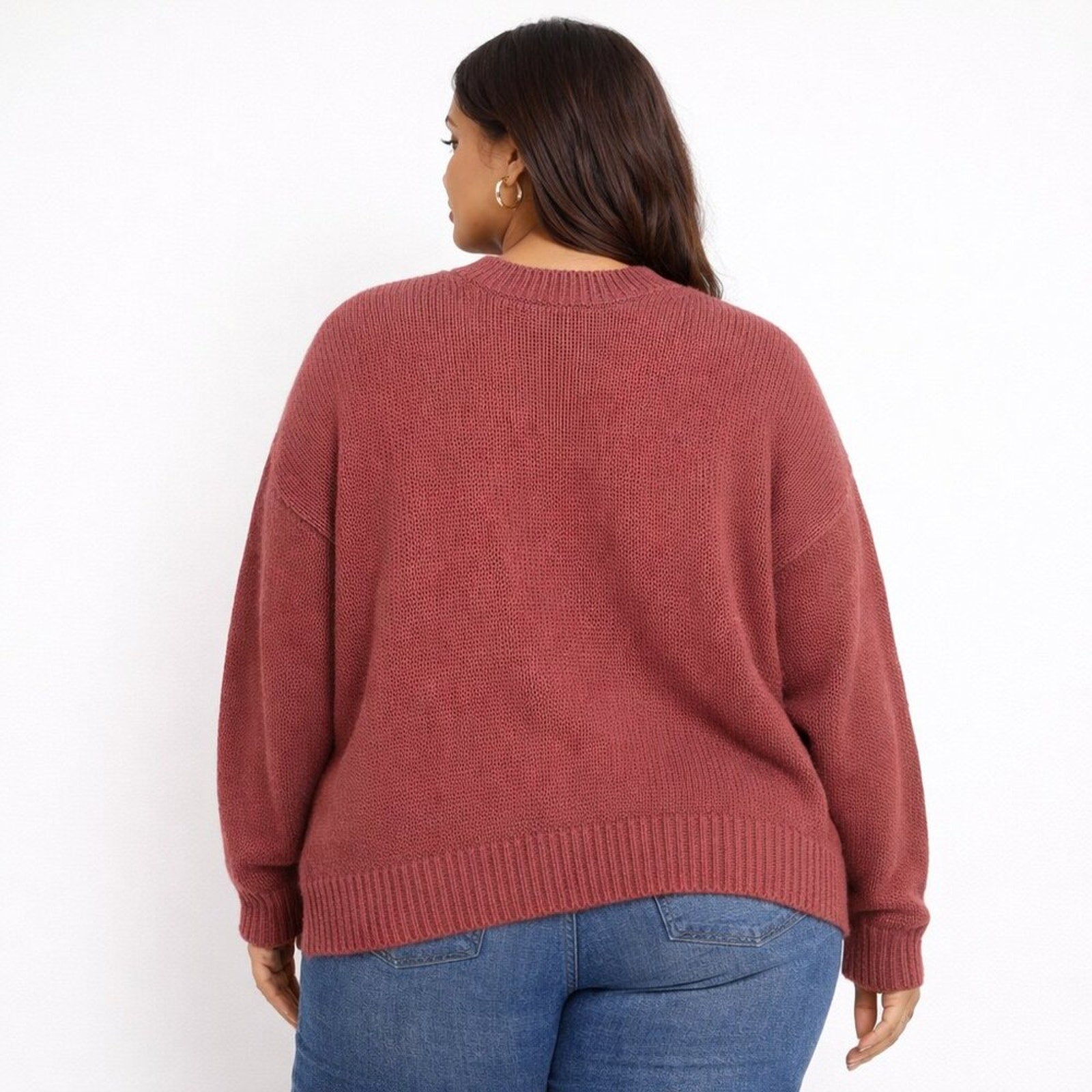A068 • Daily Ritual Waffle Knit Crewneck Sweater