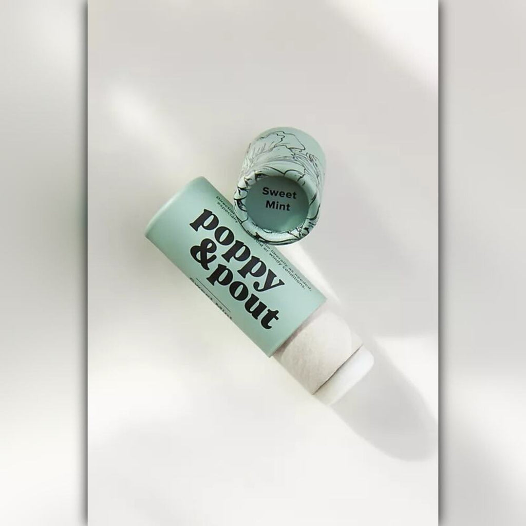 A014-B • Poppy & Pout Sweet Mint Lip Balm