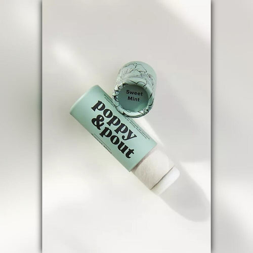 A014-B • Poppy & Pout Sweet Mint Lip Balm