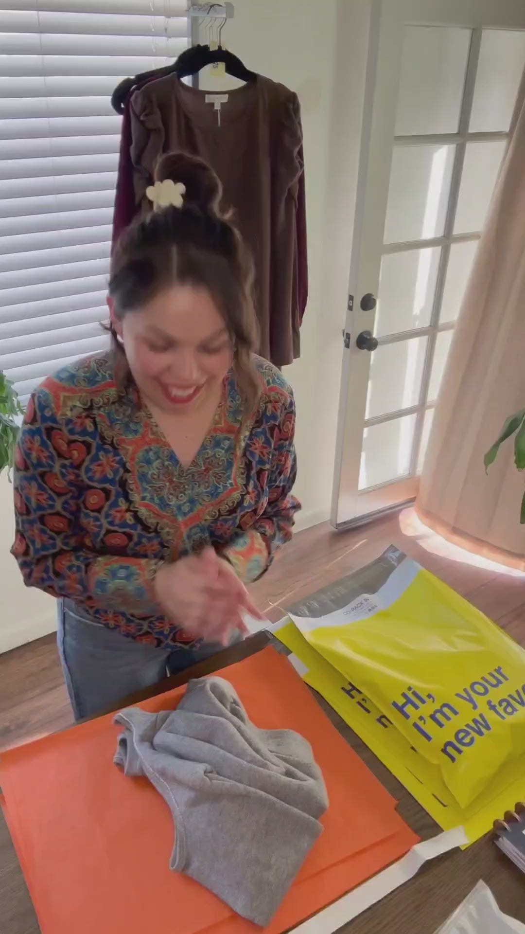 A067-B • Grey Cold Shoulder Crew Neck Pullover Sweater