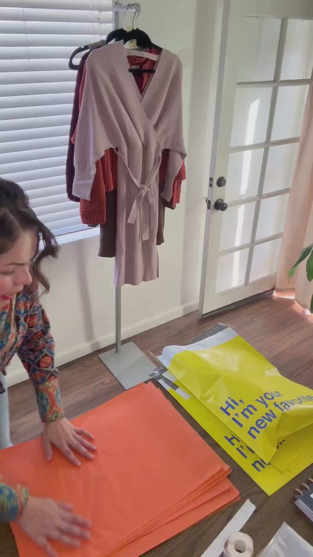 A492 • Cozy Elegance Wrap Knit Midi Dress